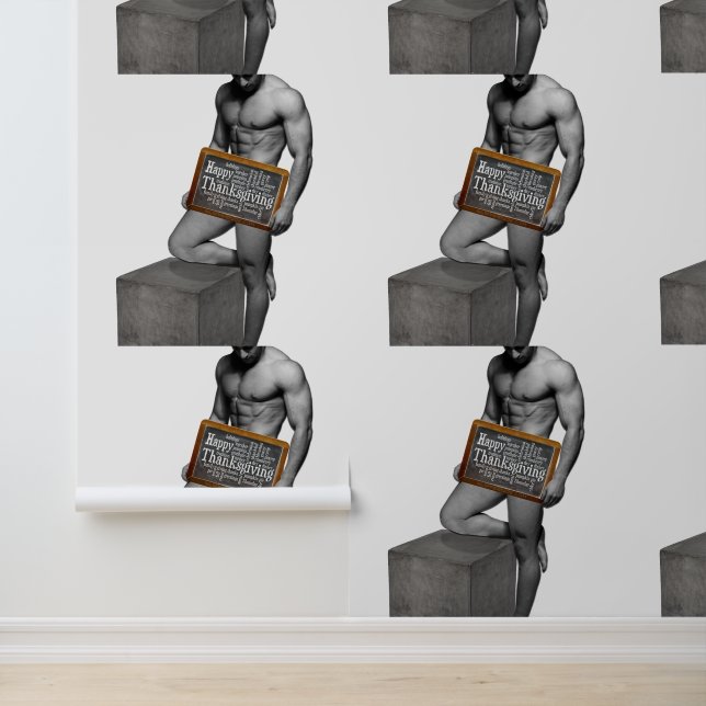 SlipperyJoe's Thanksgiving tradition muscular male Wallpaper (Application)