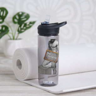 SlipperyJoe's Thanksgiving tradition muscular male Water Bottle