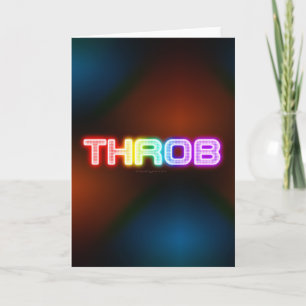 SlipperyJoe's throb rainbow-like gradient thick ca Card