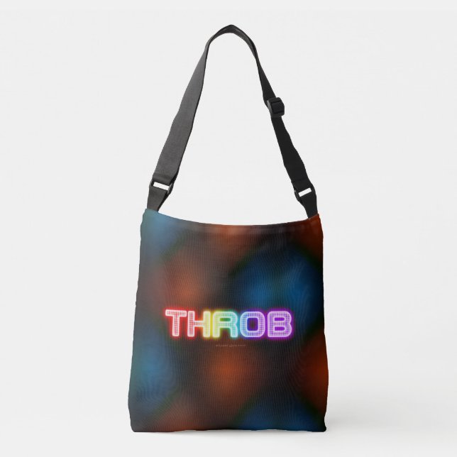 SlipperyJoe's throb rainbow-like gradient thick ca Crossbody Bag (Front)