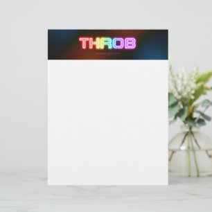 SlipperyJoe's throb rainbow-like gradient thick ca Custom Letterhead