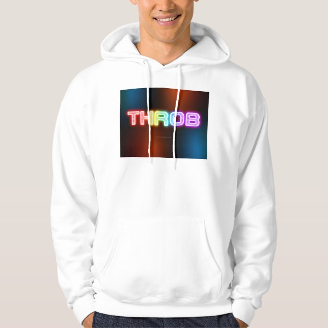 SlipperyJoe's throb rainbow-like gradient thick ca Hoodie (Front)