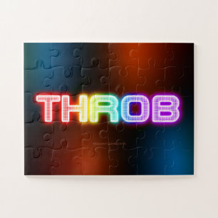 SlipperyJoe's throb rainbow-like gradient thick ca Jigsaw Puzzle