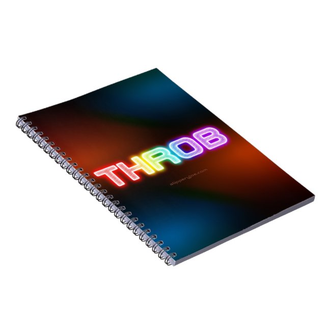 SlipperyJoe's throb rainbow-like gradient thick ca Notebook (Right Side)