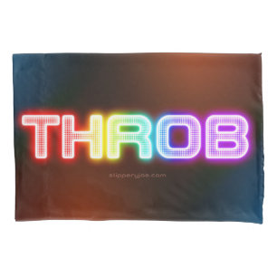 SlipperyJoe's throb rainbow-like gradient thick ca Pillowcase