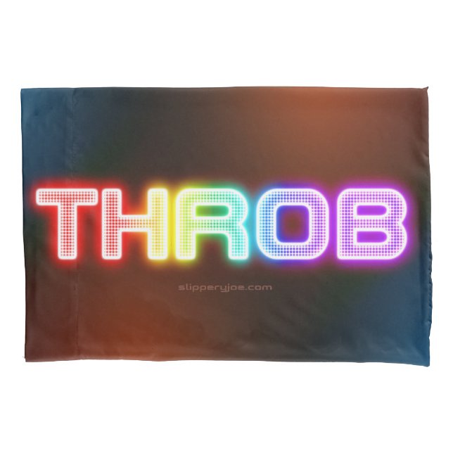 SlipperyJoe's throb rainbow-like gradient thick ca Pillowcase (Front)