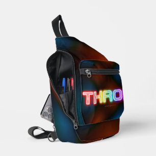 SlipperyJoe's throb rainbow-like gradient thick ca Sling Bag