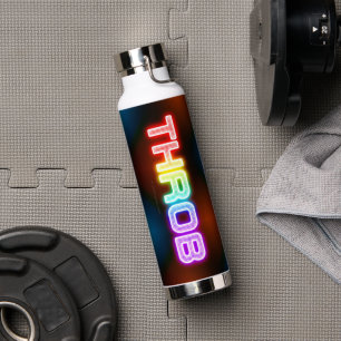SlipperyJoe's throb rainbow-like gradient thick ca Water Bottle