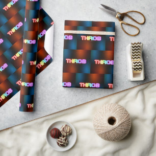 SlipperyJoe's throb rainbow-like gradient thick ca Wrapping Paper