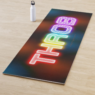 SlipperyJoe's throb rainbow-like gradient thick ca Yoga Mat