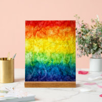 SlipperyJoe's tie-dyed flag rainbow pressed into s