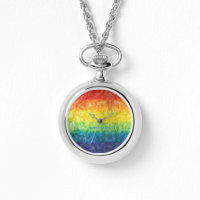 SlipperyJoe's tie-dyed flag rainbow pressed into s