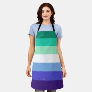 SlipperyJoe's trans-inclusive gay men's flag palet Apron