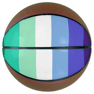 SlipperyJoe's trans-inclusive gay men's flag palet Basketball