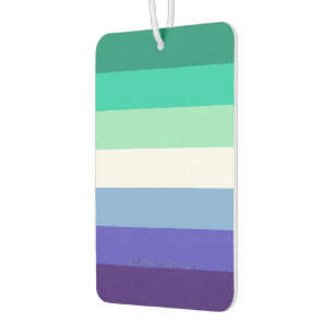 SlipperyJoe's trans-inclusive gay men's flag palet Car Air Freshener