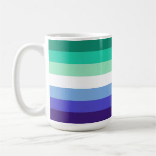SlipperyJoe's trans-inclusive gay men's flag palet Coffee Mug