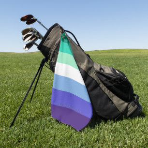 SlipperyJoe's trans-inclusive gay men's flag palet Golf Towel