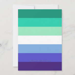 SlipperyJoe's trans-inclusive gay men's flag palet Holiday Card