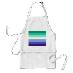 SlipperyJoe's trans-inclusive gay men's flag palet Standard Apron