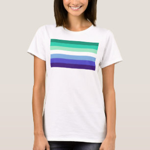 SlipperyJoe's trans-inclusive gay men's flag palet T-Shirt