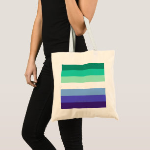SlipperyJoe's trans-inclusive gay men's flag palet Tote Bag