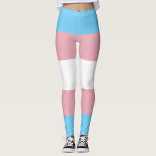 SlipperyJoe's transgender pride flag diversity rig Leggings