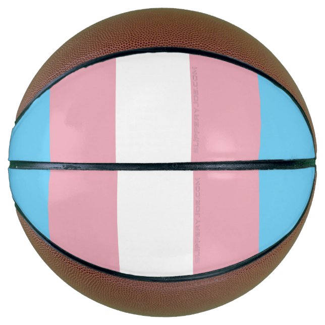 SlipperyJoe's transgender pride flag visibility di Basketball (Front)