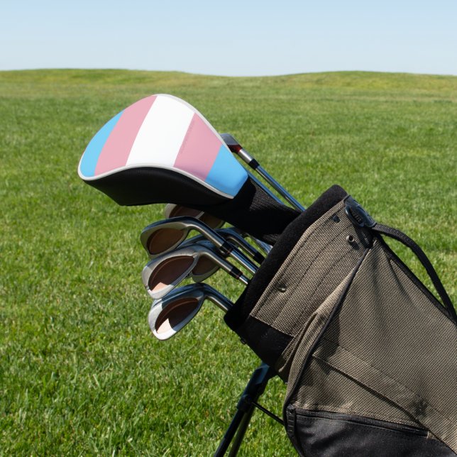 SlipperyJoe's transgender pride flag visibility di Golf Head Cover (In Situ)