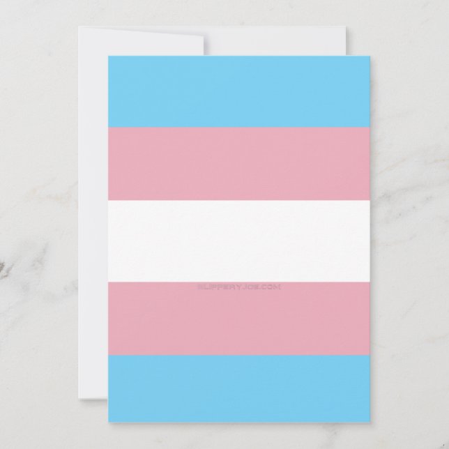 SlipperyJoe's transgender pride flag visibility di Holiday Card (Front)