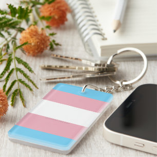 SlipperyJoe's transgender pride flag visibility di Key Ring