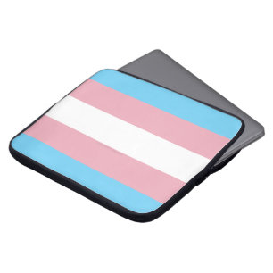 SlipperyJoe's transgender pride flag visibility di Laptop Sleeve