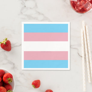 SlipperyJoe's transgender pride flag visibility di Napkin