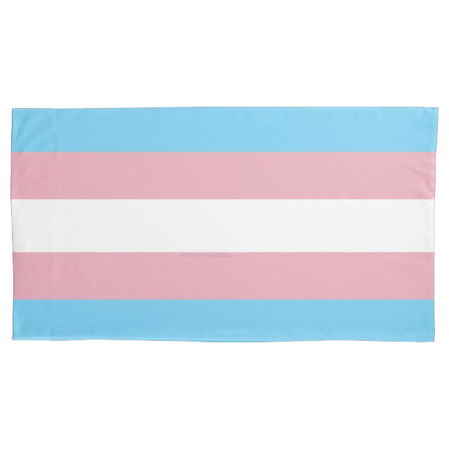 SlipperyJoe's transgender pride flag visibility di Pillowcase (Front)