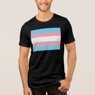 SlipperyJoe's transgender pride flag visibility di Tri-Blend Shirt