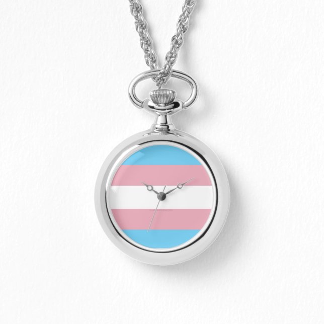 SlipperyJoe's transgender pride flag visibility di Watch (Front)