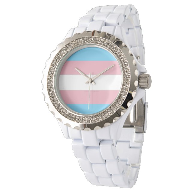 SlipperyJoe's transgender pride flag visibility di Watch (Angled)