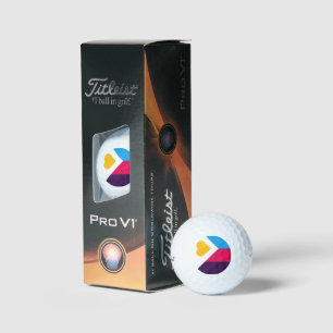 SlipperyJoe's tricolor polyamory pride flag three  Golf Balls