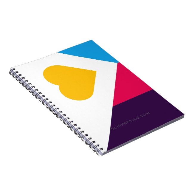 SlipperyJoe's tricolor polyamory pride flag three  Notebook (Right Side)