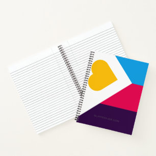 SlipperyJoe's tricolor polyamory pride flag three Notebook