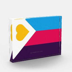SlipperyJoe's tricolor polyamory pride flag three Photo Block