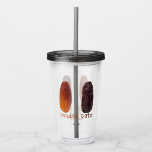 SlipperyJoe's two dates shrivelled wrinkled prunes Acrylic Tumbler