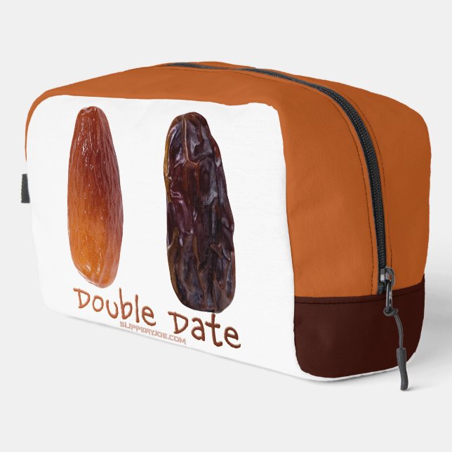 SlipperyJoe's two dates shrivelled wrinkled prunes Dopp Kit (Right Corner)