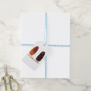 SlipperyJoe's two dates shrivelled wrinkled prunes Gift Tags