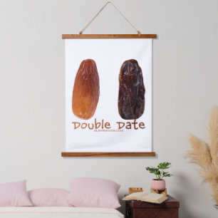 SlipperyJoe's two dates shrivelled wrinkled prunes Hanging Tapestry