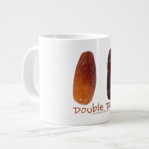 SlipperyJoe's two dates shrivelled wrinkled prunes Large Coffee Mug