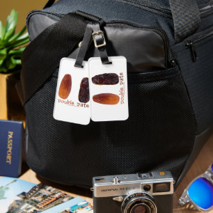 SlipperyJoe's two dates shrivelled wrinkled prunes Luggage Tag