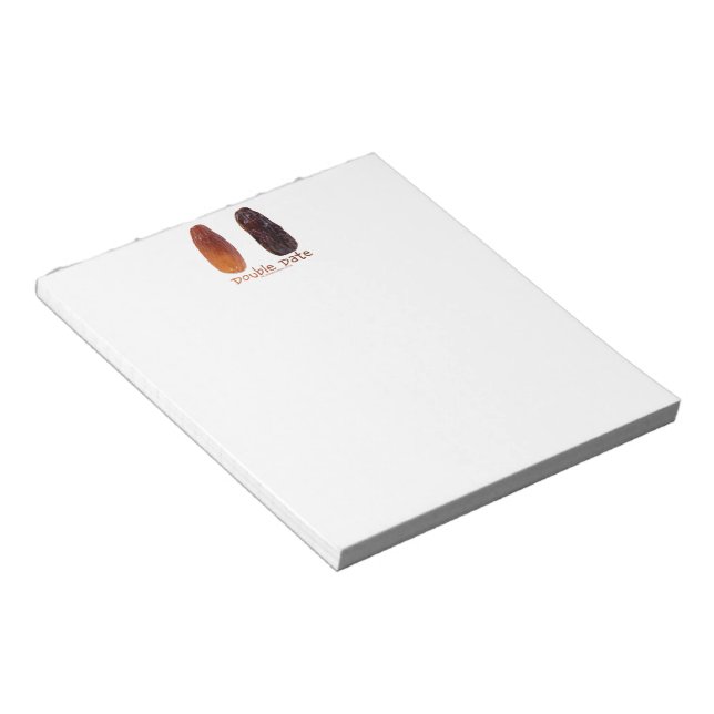 SlipperyJoe's two dates shrivelled wrinkled prunes Notepad (Angled)