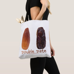SlipperyJoe's two dates shrivelled wrinkled prunes Tote Bag