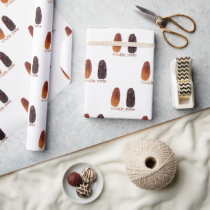 SlipperyJoe's two dates shrivelled wrinkled prunes Wrapping Paper