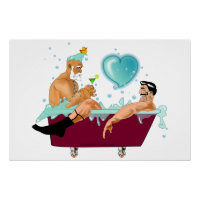 SlipperyJoe's two gay men love cartoon bathtub soa